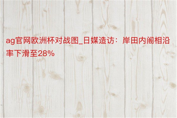 ag官网欧洲杯对战图_日媒造访：岸田内阁相沿率下滑至28%